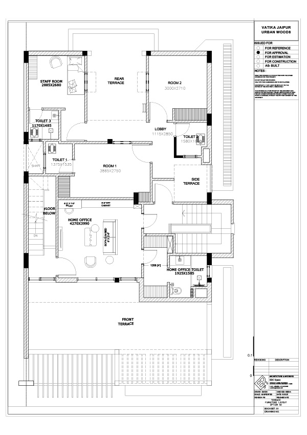 3BHK+S Tower D unit plan